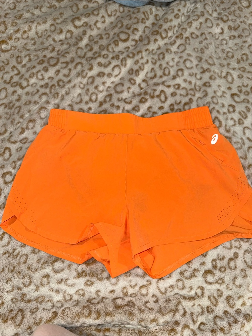 ASICS Bright Orange Women's Athletic Running Shorts